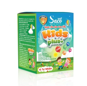 Nước Yến Sào Cao Cấp Saconest Kid's Plus Vị Tự Nhiên - 25% Yến Sào - Hộp 1 lọ, 70ml/lọ