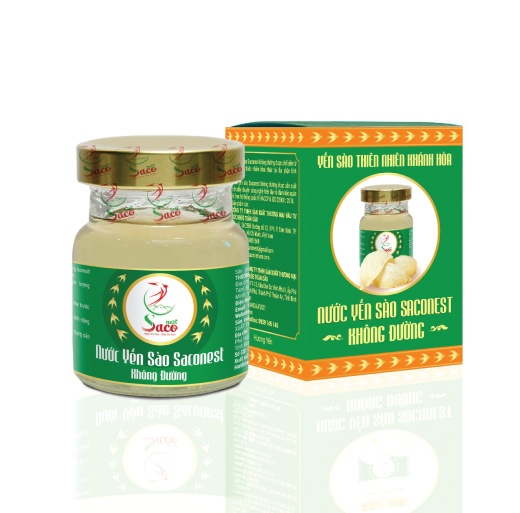 Nước Yến Sào Cao Cấp Saconest Không Đường 25% Yến Sào, Hộp 1 lọ, Lọ 70ml